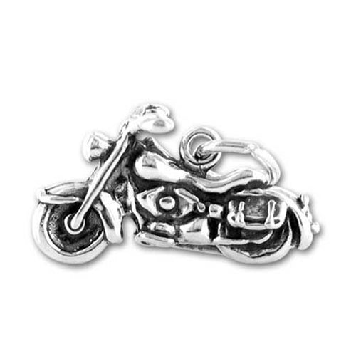 Motorcycle Charm in Sterling Silver