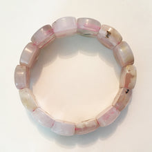 Load image into Gallery viewer, Cherry Blossom Agate Bracelet in size medium