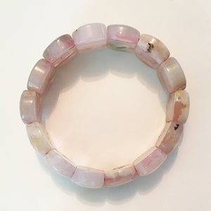 Cherry Blossom Agate Bracelet in size medium