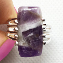 Load image into Gallery viewer, Chevron Amethyst Ring Size 9.5