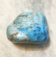 Load image into Gallery viewer, Chrysocolla Tumbled Stone for Help from Fairy Kingdom
