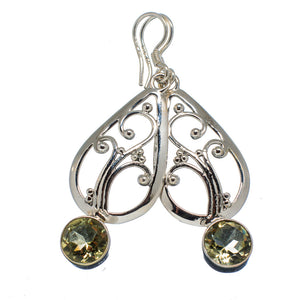 Tree of Life Celtic Earrings natural untreated Citrine