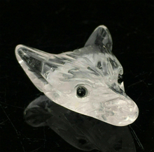 Load image into Gallery viewer, Clear Quartz Fox Bead