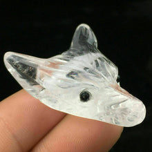 Load image into Gallery viewer, Clear Quartz Fox Bead