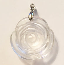 Load image into Gallery viewer, Clear Quartz Pendant Carved Heart