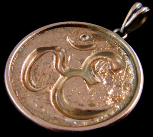 Om Symbol Pendant in Copper