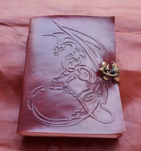 Load image into Gallery viewer, Dragon Embossed Leather Journal