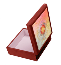 Load image into Gallery viewer, Flower of Life Mahogany Jewelry Keepsake Box