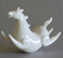 Load image into Gallery viewer, Rocking Tibetan Wind Flying Horse Blanc-de-Chine Porcelain Figurine