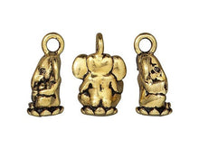 Load image into Gallery viewer, Ganesh Brass Charm TierraCast