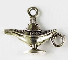 Load image into Gallery viewer, Genie Lamp Pendant or Charm in Antique Silver