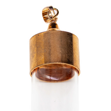 Load image into Gallery viewer, Glass Bottle Pendulum or Message in a Bottle Pendant in Copper Tone