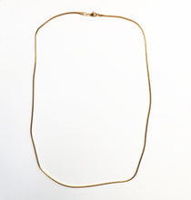 Load image into Gallery viewer, Snake Chain Necklace Gold Plated Brass in 20 inch length 1.5mm thick