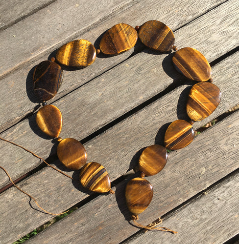 Golden Tigers Eye Beads Hand-cut and Polished