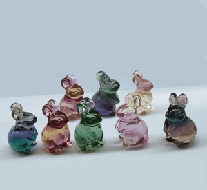 Fluorite Bunny Miniature Bunny Figurine Year of the Rabbit
