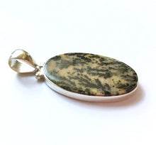 Load image into Gallery viewer, Russian Honey Dendrite Opal Pendant in Sterling Silver