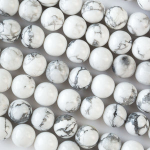 Howlite beads 10.5mm round beads