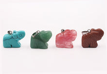 Load image into Gallery viewer, Gemstone Elephant Charm or Pendant