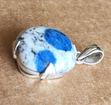 Load image into Gallery viewer, K2 Pendant Azurite in Granite Pendant in Sterling Silver
