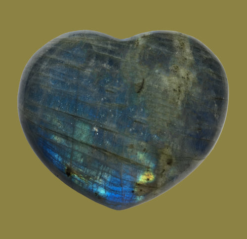 Labradorite Puffed Heart 57mm wide