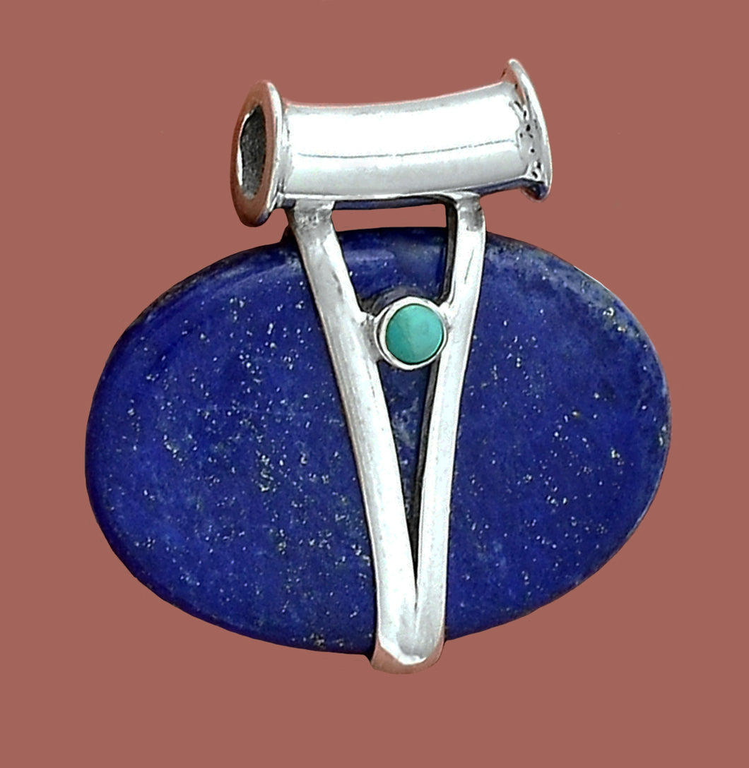 Lapis Lazuli Pendant in modern art design