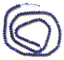 Load image into Gallery viewer, Lapis Lazuli Bicone Beads 4mm