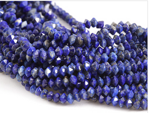 Lapis Lazuli Bicone Beads 4mm