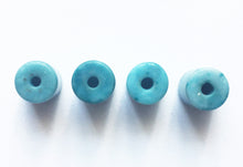 Load image into Gallery viewer, Larimar Beads Lot of 4 in Drum Shape