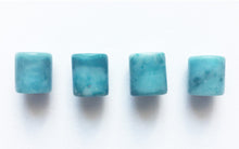 Load image into Gallery viewer, Larimar Beads Lot of 4 in Drum Shape