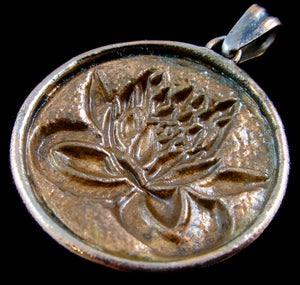 Lotus Pendant in Copper