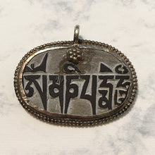 Load image into Gallery viewer, Mani Stone with Eyes of Buddha Pendant