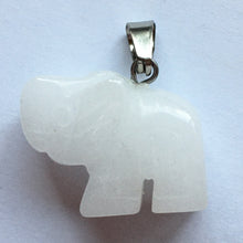 Load image into Gallery viewer, Gemstone Elephant Charm or Pendant