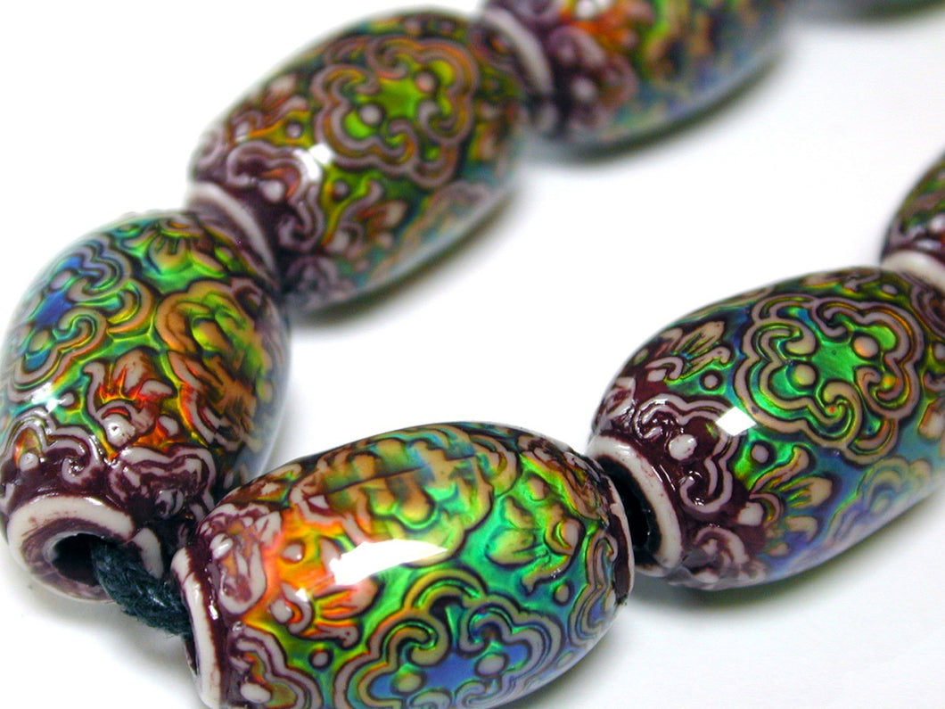 Polymer Beads Asian Beauty Mirage Beads