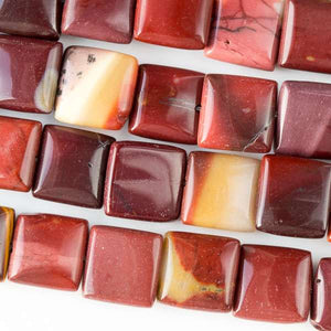 Mookaite Beads 10mm Square