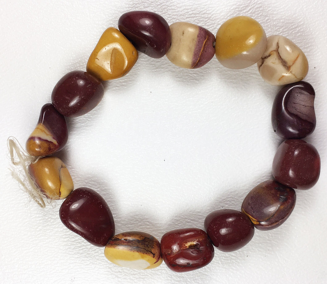 Mookaite Tumbled Pebble Beads - 16 Count