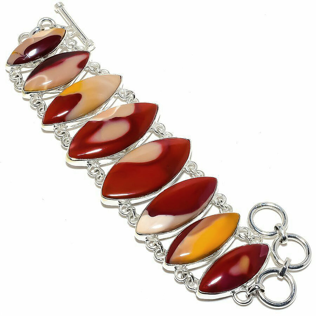 Mookaite Jasper Chain Bracelet