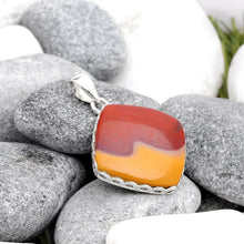 Load image into Gallery viewer, Mookaite Pendant in Sterling Silver Square Shape