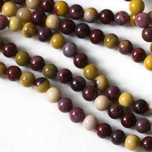 Mookaite Round Beads strand of 6.5mm round beads