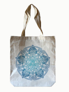 Celtic Cotton Tote Bag with Original Art