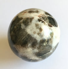 Load image into Gallery viewer, White and Black Moonstone Sphere 55.7mm wide