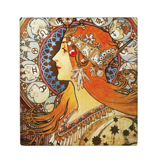 Alphonse Mucha La Plume Zodiac Art Nouveau Vintage 1.4 inch Avery 3-Ring Binder