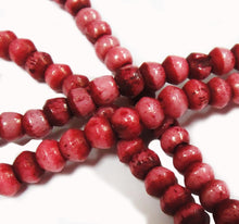 Load image into Gallery viewer, Mulberry Pink 20 Inch Water Buffalo Bone 3mm Beads