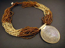 Load image into Gallery viewer, Medallion Necklace Naga Necklace Design