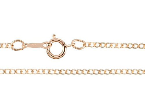 Cable Chain Necklace 14K Rose Gold-filled 20 Inch Length