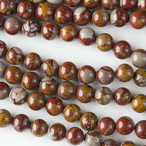 Noreena Jasper Beads - one strand of 8mm round beads