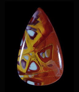 Noreena Jasper Cabochon in pear shape.