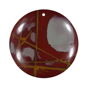 Noreena Jasper Bead domed round focal bead