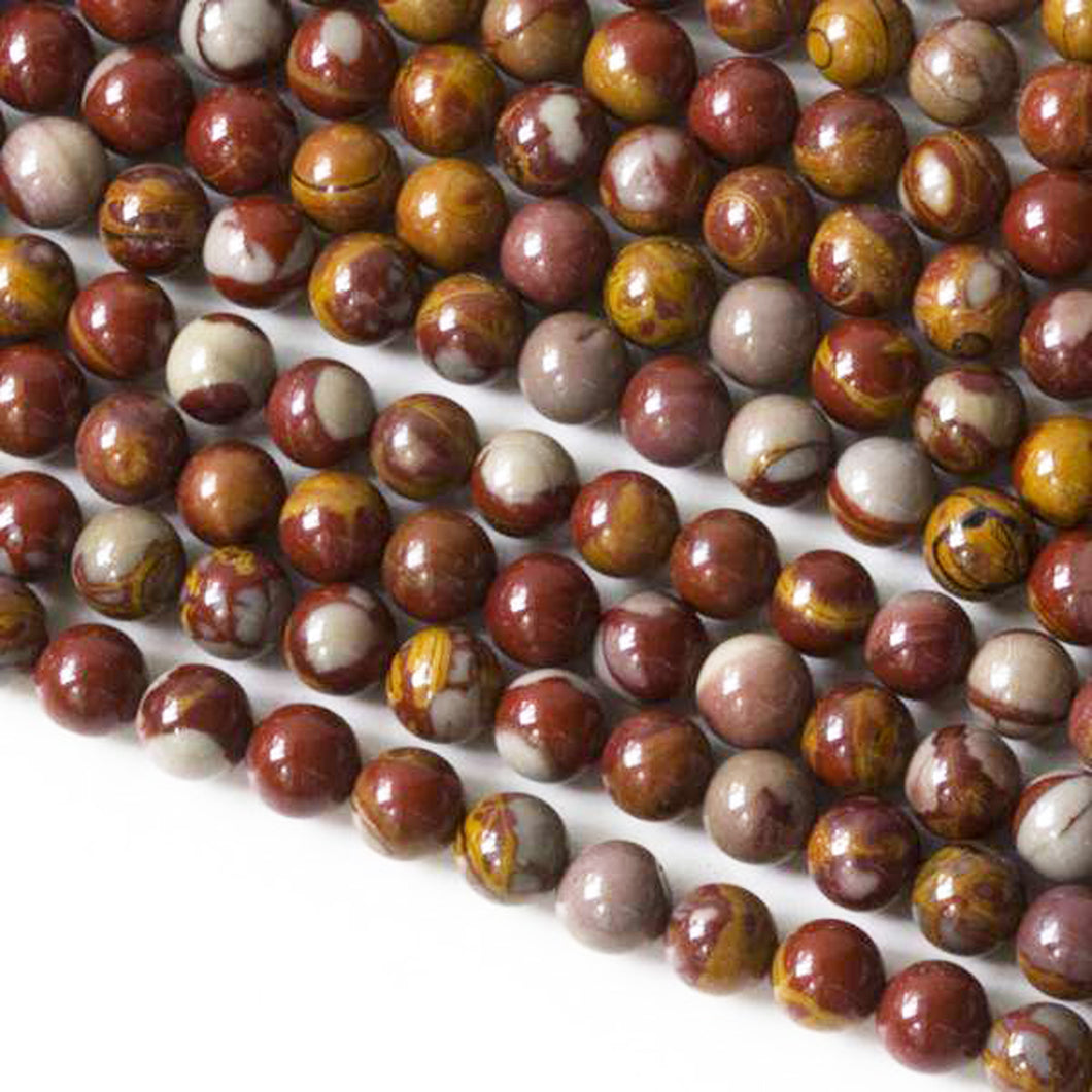 Noreena Jasper Beads - one strand of 5.5mm round beads