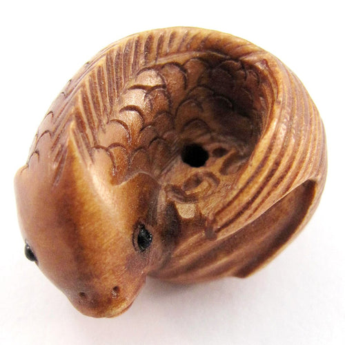 Circle Fish Ojime Bead