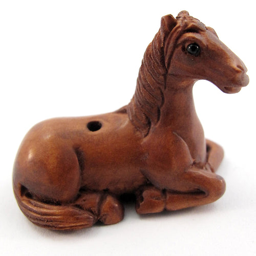 Resting Horse Ojime Bead